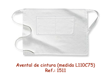Avental de cintura (medida L110C75)