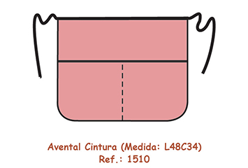 Avental Cintura (Medida: L48C34)